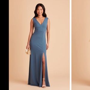 Birdy grey crepe twilight bridesmaid dress